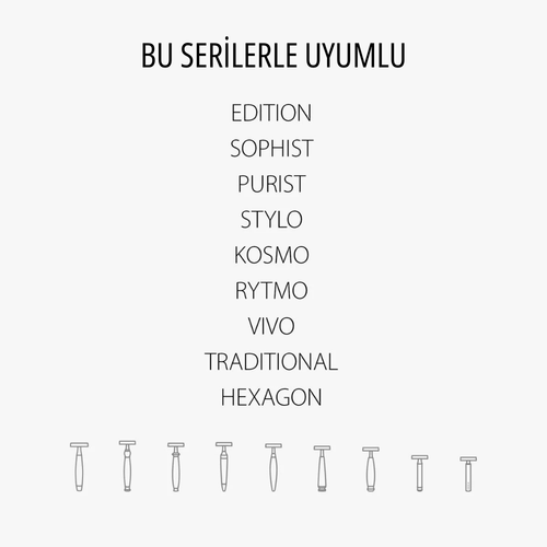 Kapalı Taraklı Tıraş Makinesi Başlığı - Kişiye Özel Baskılı