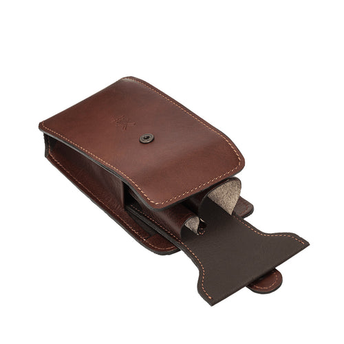 Seyahat Tıraş Seti Çantası - Kahverengi